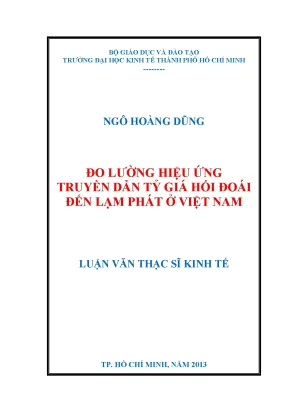 Tác động của tỷ giá hối đoái đến lạm phát Việt Nam