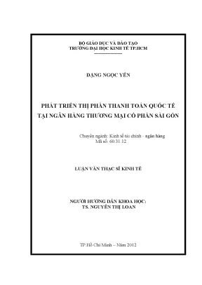 Phát triển thị phần thanh toán quốc tế tại SCB
