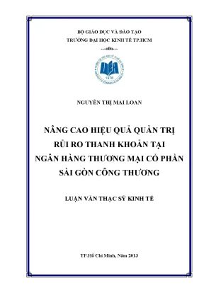 Quản trị rủi ro thanh khoản tại ngân hàng Sài Gòn Công