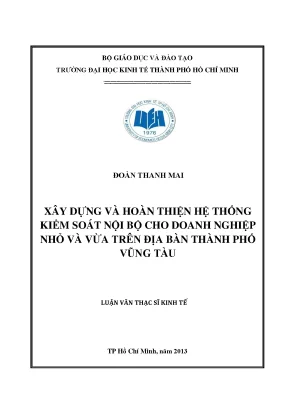 Hệ thống kiểm soát nội bộ cho doanh nghiệp nhỏ tại Vũng Tàu