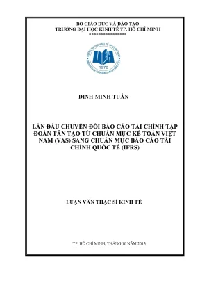 Chuyển đổi báo cáo tài chính sang IFRS hiệu quả