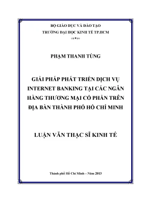 Giải pháp phát triển dịch vụ Internet Banking tại TP.HCM