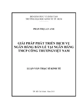 Giải pháp phát triển dịch vụ ngân hàng bán lẻ tại VietinBank
