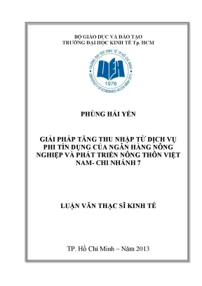 Giải pháp tăng thu nhập dịch vụ phi tín dụng Agribank
