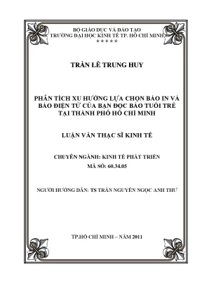 Xu hướng lựa chọn báo in và điện tử tại TP.HCM