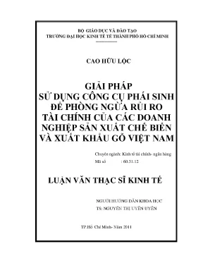Giải pháp phái sinh phòng ngừa rủi ro tài chính gỗ
