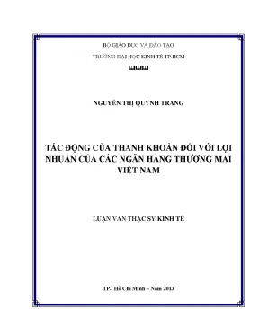 Tác động của thanh khoản đến lợi nhuận ngân hàng thương