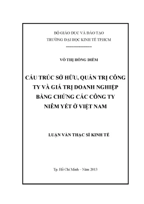 Cấu trúc sở hữu và giá trị doanh nghiệp tại Việt Nam