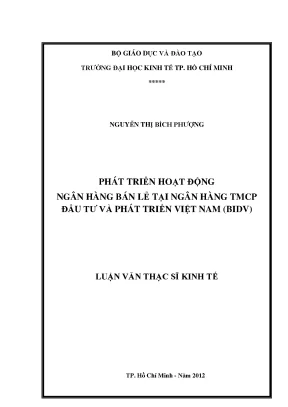 Phát triển hoạt động ngân hàng bán lẻ tại BIDV