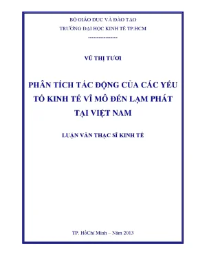 Tác động kinh tế vĩ mô đến lạm phát Việt Nam