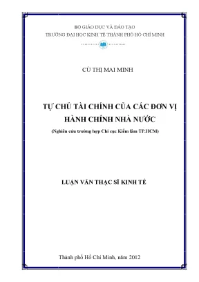 Tự chủ tài chính tại Chi cục Kiểm lâm TP.HCM
