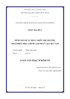 Thị Trường Trái Phiếu Hiệu Chỉnh Lạm Phát Tại Việt Nam