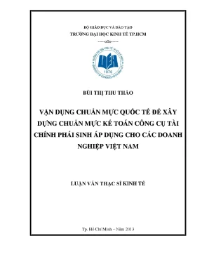 Chuẩn mực kế toán công cụ tài chính phái sinh Việt Nam