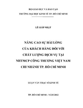 Nâng cao sự hài lòng khách hàng tại Vietinbank