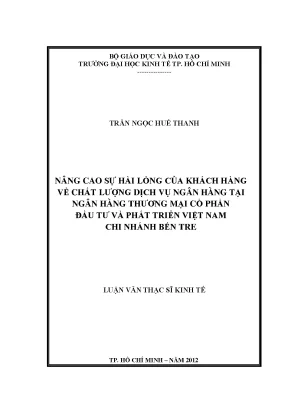Nâng cao sự hài lòng khách hàng dịch vụ ngân hàng