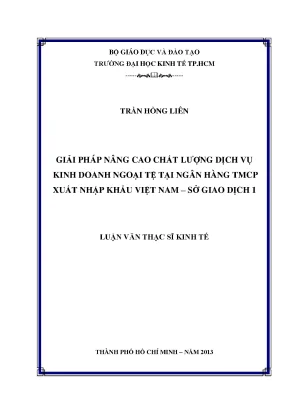 Nâng cao chất lượng dịch vụ ngoại tệ tại Eximbank