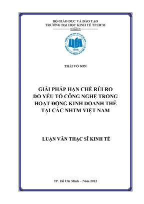 Giải pháp hạn chế rủi ro công nghệ trong kinh doanh thẻ