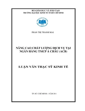 Nâng cao chất lượng dịch vụ tại ACB