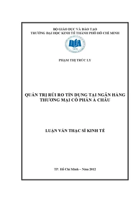 Quản trị rủi ro tín dụng tại ACB