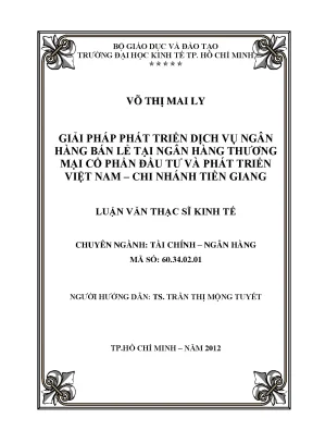 Giải pháp phát triển dịch vụ ngân hàng bán lẻ tại BIDV