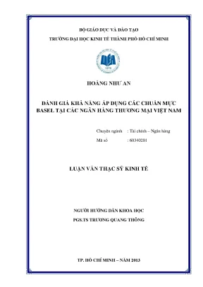 Đánh giá áp dụng chuẩn mực Basel tại ngân hàng Việt Nam