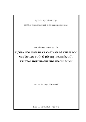 Sự già hóa dân số và chăm sóc người cao tuổi ở TP.HCM