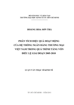 Phân Tích Hiệu Quả Ngân Hàng Việt Nam 2005-2010