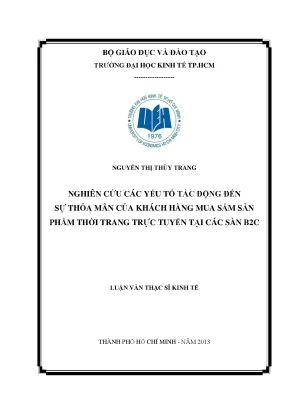 Nghiên cứu sự thỏa mãn khách hàng mua sắm thời trang