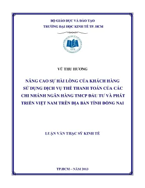 Nâng cao sự hài lòng khách hàng dịch vụ thẻ ngân hàng