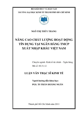 Nâng cao chất lượng tín dụng tại Eximbank