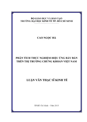 Hiệu ứng bầy đàn trên thị trường chứng khoán Việt Nam