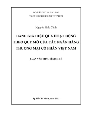 Đánh giá hiệu quả hoạt động theo quy mô ngân hàng TMCP