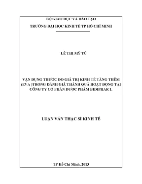 Vận dụng EVA trong đánh giá thành quả tại BIDIPHAR 1