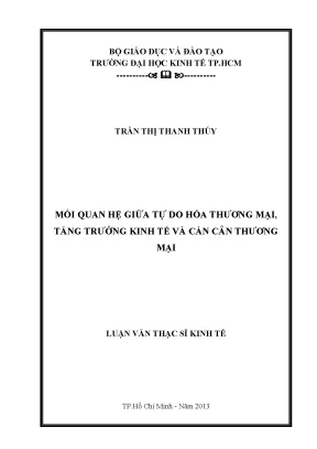 Tự do hóa thương mại và tăng trưởng kinh tế