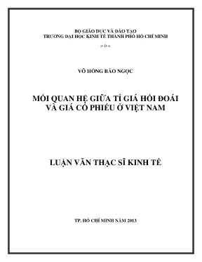 Tỉ giá hối đoái và giá cổ phiếu ở Việt Nam