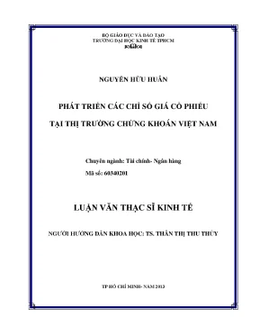 Phát triển chỉ số giá cổ phiếu tại Việt Nam