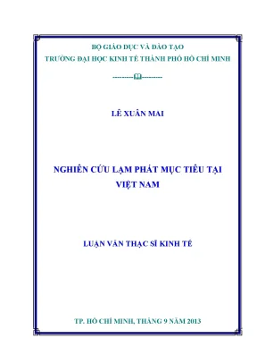 Nghiên cứu lạm phát mục tiêu tại Việt Nam