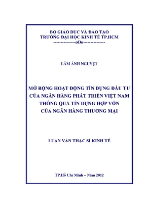 Mở rộng tín dụng đầu tư ngân hàng phát triển Việt Nam