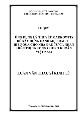 Xây dựng danh mục đầu tư hiệu quả theo lý thuyết Markowitz