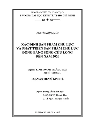 Phát triển sản phẩm chủ lực ĐBSCL đến 2020