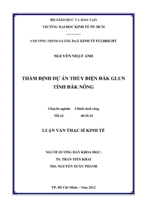 Thẩm định dự án thủy điện Đắk Glun Đắk Nông