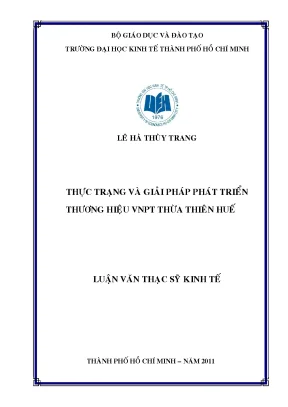 Giải pháp phát triển thương hiệu VNPT Thừa Thiên Huế