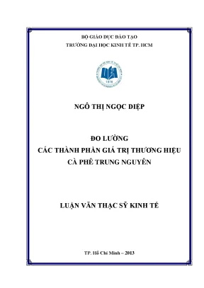 Đo lường giá trị thương hiệu cà phê Trung Nguyên
