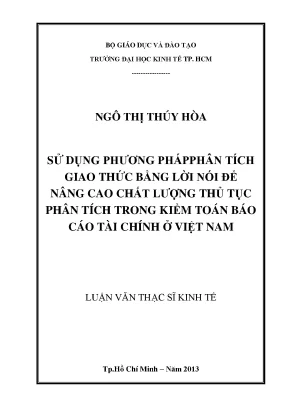 Nâng cao chất lượng kiểm toán báo cáo tài chính tại Việt Nam