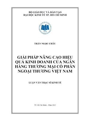 Giải pháp nâng cao hiệu quả kinh doanh ngân hàng VCB