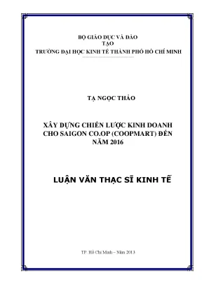 Chiến lược kinh doanh Saigon Co.opMart đến 2016