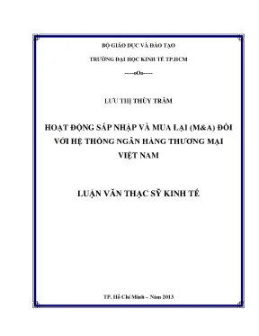 Tác động M&A đến ngân hàng thương mại Việt Nam