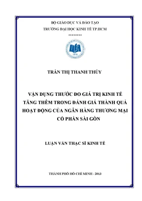 Đánh giá thành quả ngân hàng bằng EVA