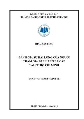 Đánh giá sự hài lòng trong bán hàng đa cấp tại TPHCM