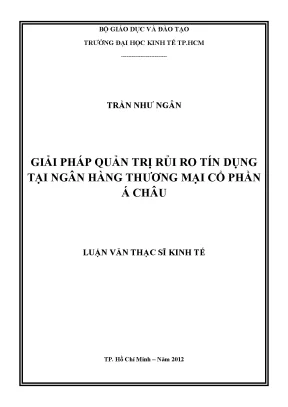 Giải pháp quản trị rủi ro tín dụng tại Ngân hàng Á Châu